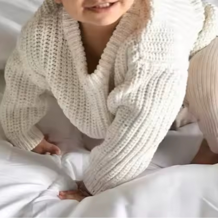 Baumwollstrick Pullover