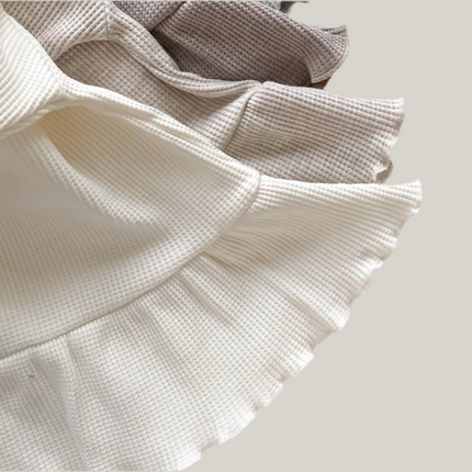 Rüschenkleid/ Reglanwaffle